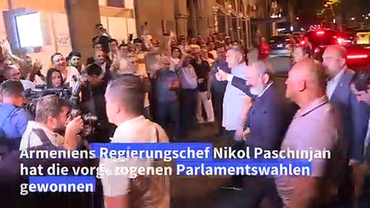 Regierungschef Paschinjan siegt bei Parlamentswahl in Armenien