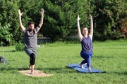 Dünya Yoga Günü'nü üniversite kampüsünde yoga yaparak kutladılar