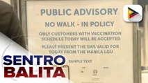 Walk-in sa vaccination sites sa Maynila, ipinagbabawal muna; mga magpapabakuna, hati ang reaksyon sa pagbabalik ng 'No walk-in policy'