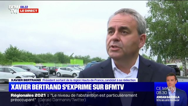 Xavier Bertrand sur les régionales: On a une abstention très importante, c'est de la faute des politiques