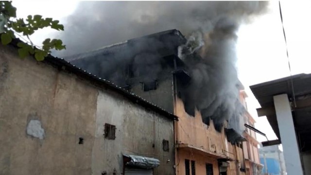 Delhi: Fire at shoe factory in Udyog Nagar