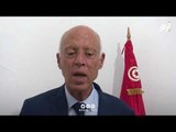 فرحة عارمة لأنصار المرشح لرئاسة تونس قيس سعيد بعد أنباء تقدمه على منافسيه