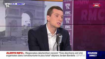 Jordan Bardella (RN): "Lorsqu'on remplit des missions de service public, on ne devrait pas porter un signe ostentatoire y compris religieux"