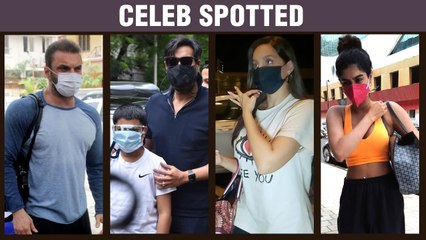 Nora Fatehi At Airport, Ajay Devgn With Son Yug, Khushi Kapoor At Gym, Sohail Khan Spotted
