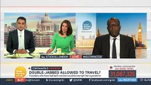 Good Morning Britain - Kwasi Kwarteng  tells Susanna Reid that the govt are still 'reviewing the data' as he says Matt Hancock is looking into it.