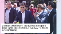 Emmanuel et Brigitte Macron : galanterie et bain de foule pour les régionales 2021
