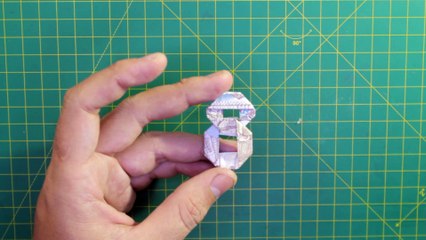 Money origami number 8 2d demo - origami money vietnam
