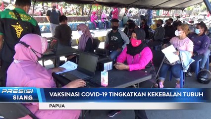 VAKSINASI MASSAL JAYAPURA DI TAMAN IMBI