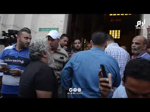 لقطات من جنازة الفنان طلعت زكريا