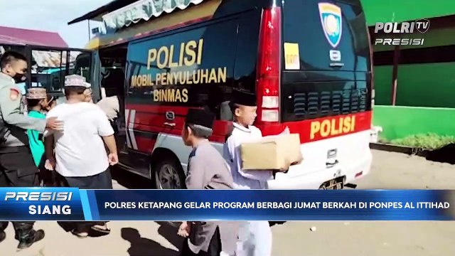Polres Ketapang Gelar Program Berbagi Jumat Berkah Ke Ponppes Al Ittihad