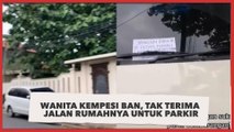 Wanita Kempesi Ban Mobil, Tak Terima Jalan Umum Depan Rumahnya untuk Parkir