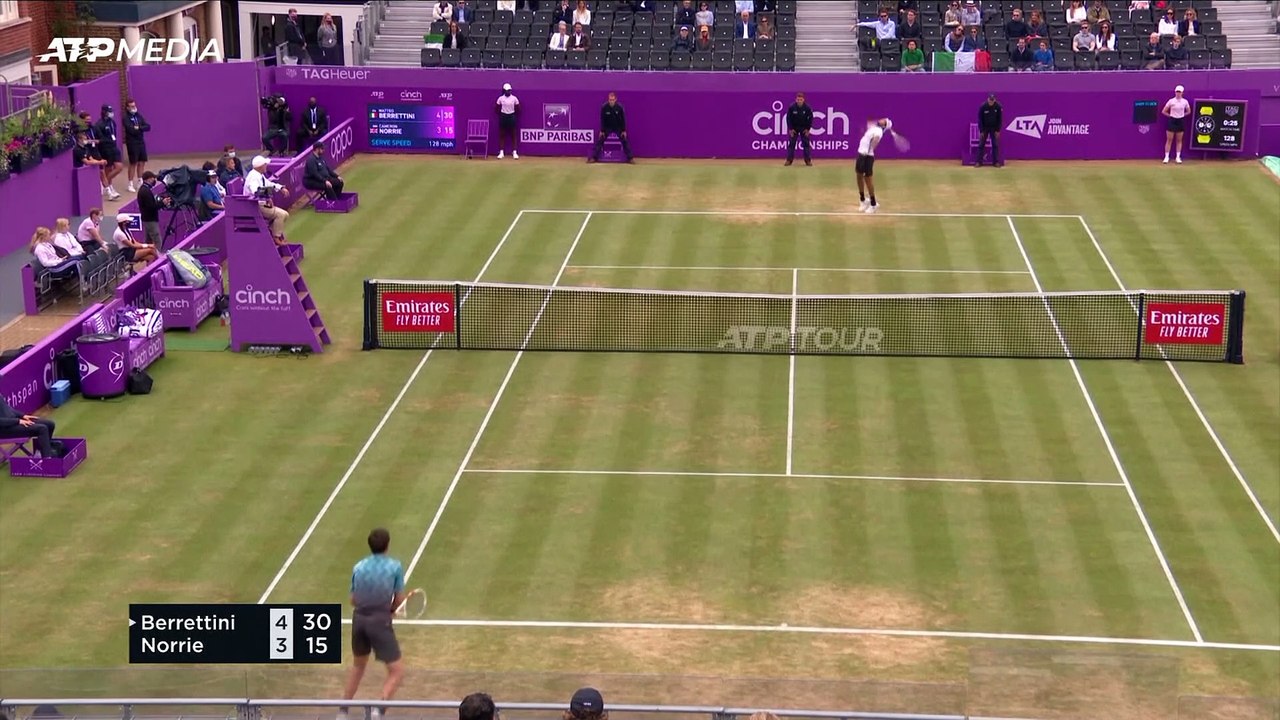 Berrettini beats Norrie in three sets at Queen's final