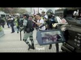 إرم نيوز | شرطة هونغ كونغ تعتدي على مسيرة داعمة لأقلية الإيغور المسلمة في الصين