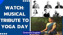 PM Modi tweets musical tribute to Yoga day featuring prominent Indian artists | Watch |Oneindia News
