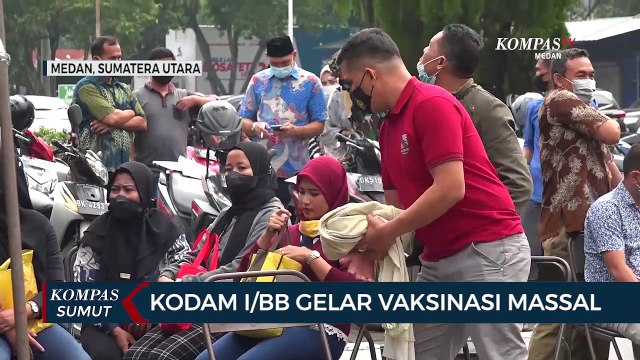 Kodam I/Bukit Barisan Gelar Vaksinasi Massal