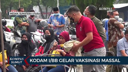 Kodam I/Bukit Barisan Gelar Vaksinasi Massal