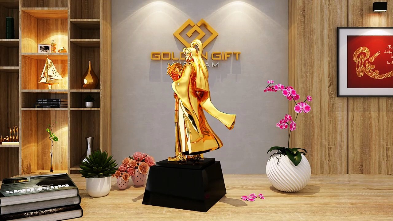 Đẳng Cấp Quà Tặng Game Thủ- Tượng Phái Tiêu Giao Mạ Vàng 24K - Golden Gift Việt Nam