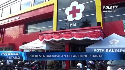 POLRESTA BALIKPAPAN GELAR DONOR DARAH