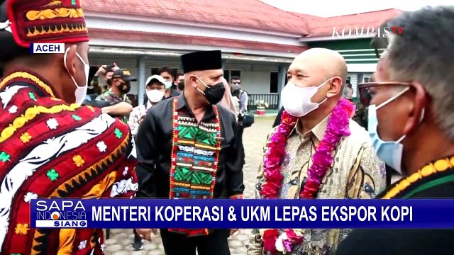 Menteri Koperasi dan UKM Lepas Ekspor Kopi