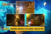 Invierno arranca con ligera garúa y mucho frío en varios puntos de Lima