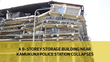 A 9-storey building near Kamkunji Police Station collapses