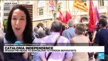 Spanish PM heads to Catalonia before pardon to separatists
