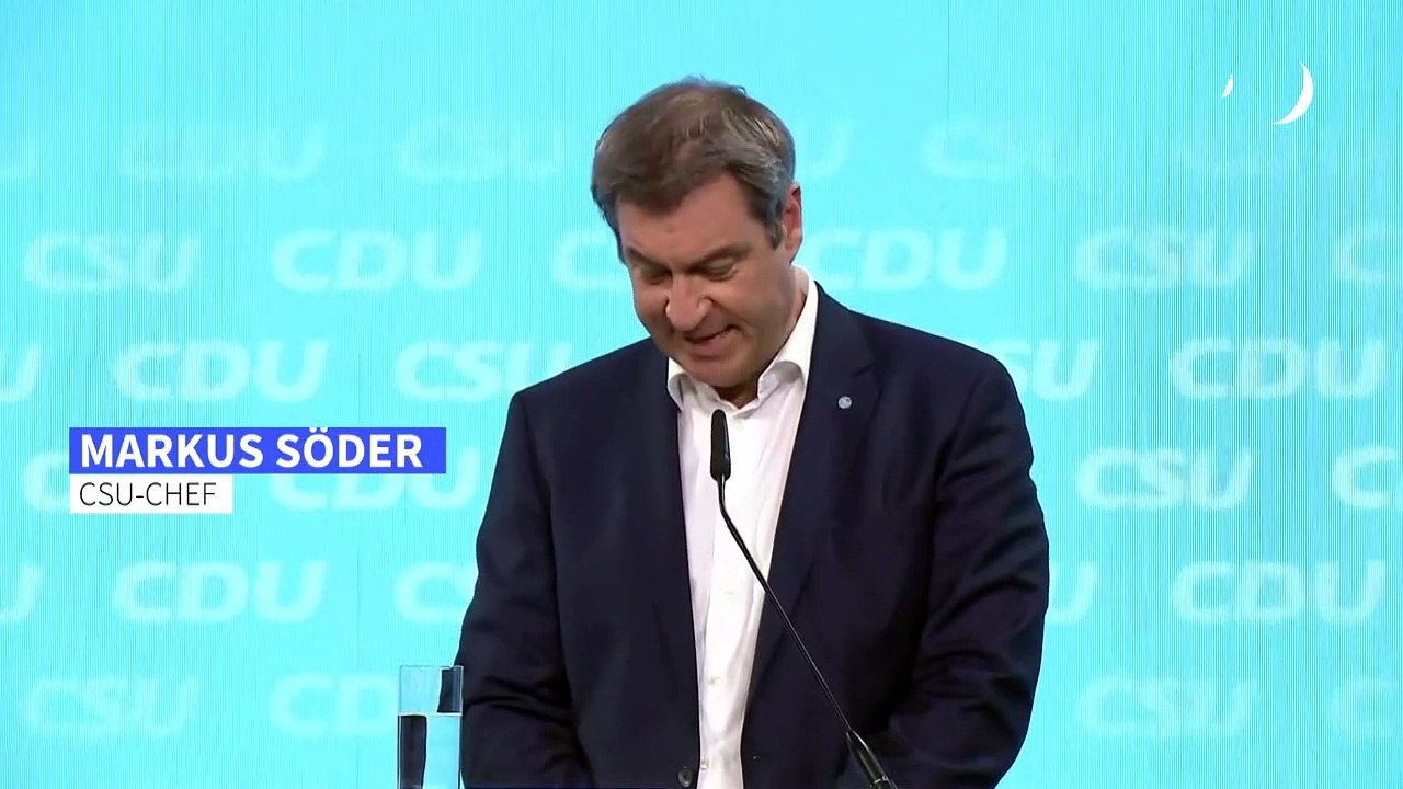 Söder: "Es hellt sich auf" für die Union