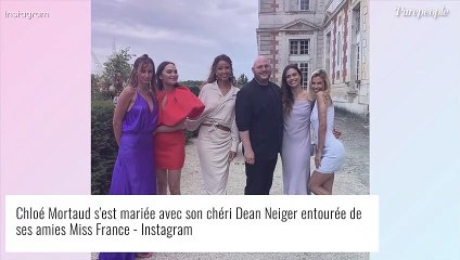 Malika Ménard et Alexandra Rosenfeld sexy en robes de luxe pour le mariage de Chloé Mortaud