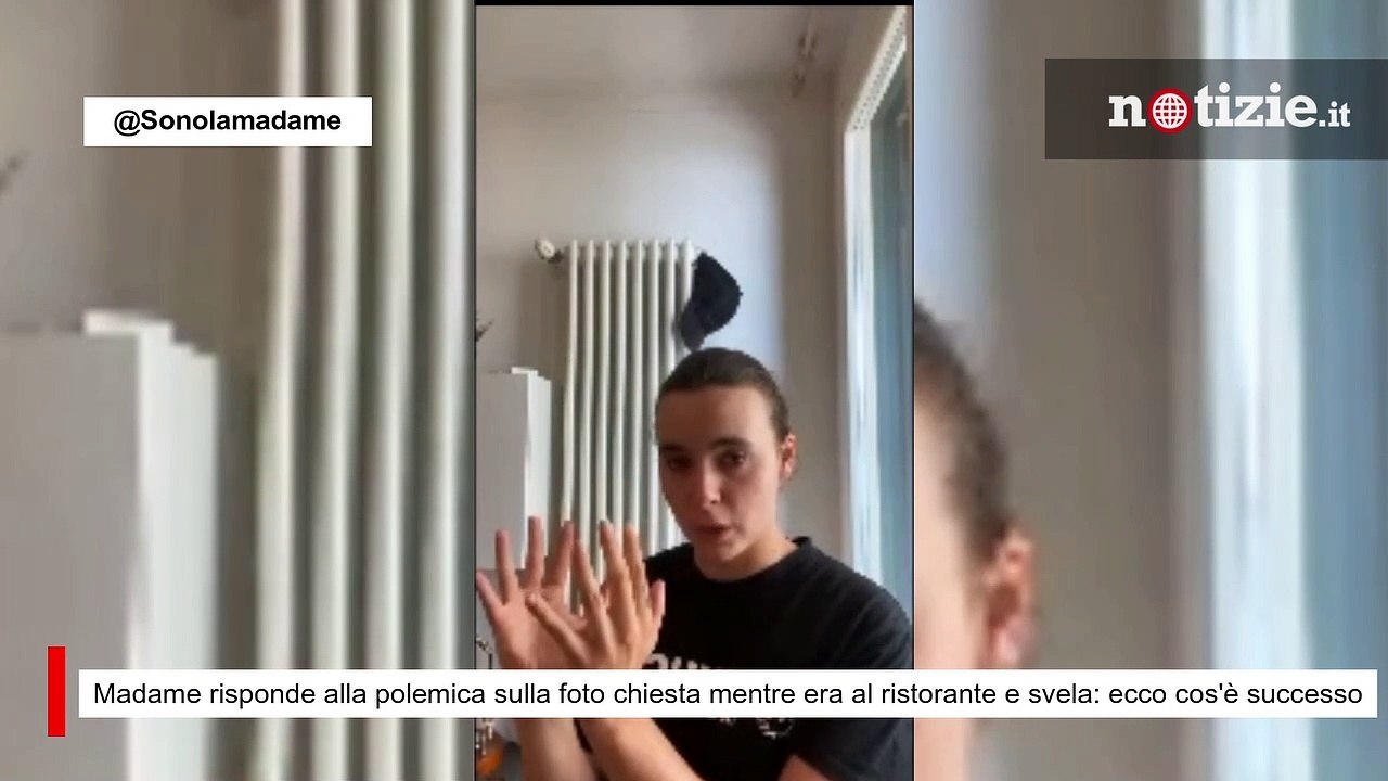 Madame risponde alla polemica sulla foto chiesta mentre era al ristorante e svela cos'è successo