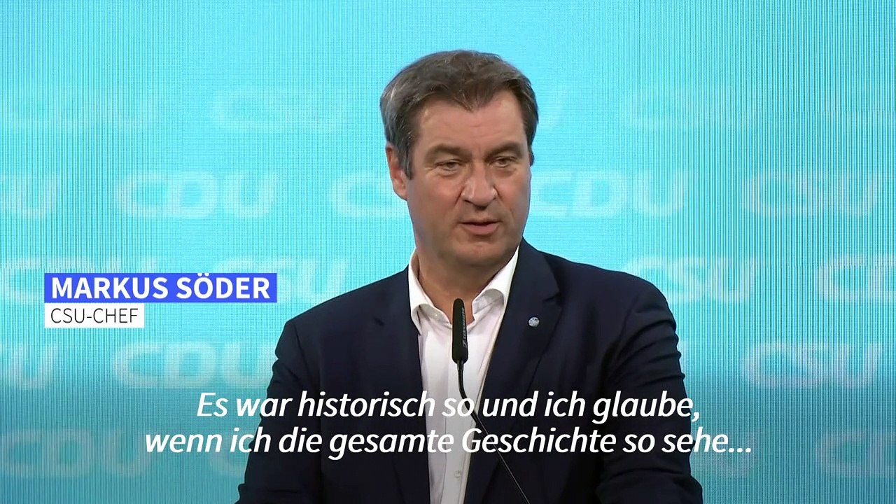 Laschet und Söder betonen 'gute Zusammenarbeit'