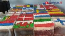 Kue Unik Berhiaskan Bendera Peserta Piala Eropa