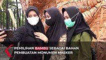 Kampanye Protokol Kesehatan, Patung Masker dari Bambu Jadi Ikon