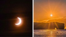 Des photos WOW de la rare éclipse solaire annulaire survenue ce matin au Québec