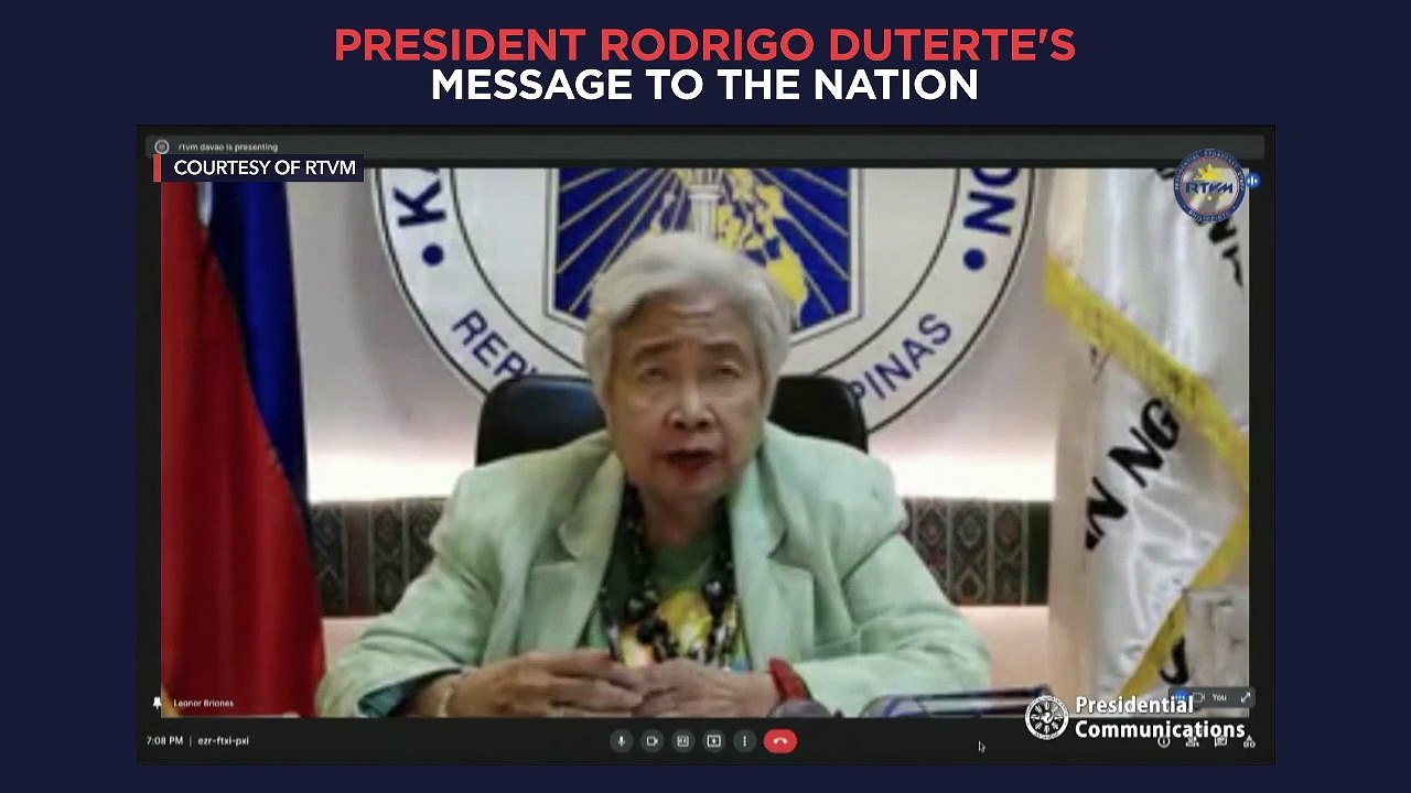 President Duterte's recorded message to the nation | Monday, June 21