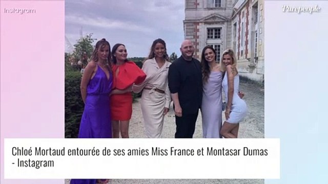 Malika Ménard et Alexandra Rosenfeld sexy en robes de luxe pour le mariage de Chloé Mortaud