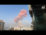 لحظة انفجار مرفأ بيروت في لبنان #إرم_نيوز