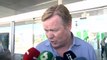 Ronald Koeman aterriza en Barcelona y asegura no conocer el futuro de Leo Messi