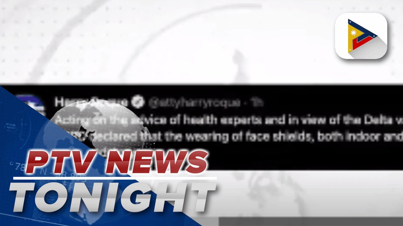 PRRD: Wearing of face shields still mandatory both indoor and outdoor