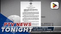 IP reps now entitled to death benefits under EO 139 signed by PRRD; 3 scenarios being considered for upcoming SONA; PH, KSA agree to improve efforts to ensure welfare of Filipino workers in Saudi Arabia; P58-M worth of illegal drugs seized in Imus, Cavite