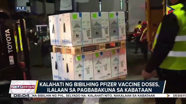 1Pagbili sa apatnapung milyong doses ng Pfizer vaccine na posibleng dumat ing sa Agosto, selyado na; Kalahati ng bibilhing Pfizer vaccine doses, ilalaan sa pagbabakuna sa kabataan