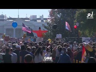 احتفالات خارج البيت الأبيض بفوز بايدن #إرم_نيوز