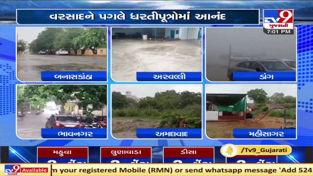 Downpour brings smile on face of farmers across Gujarat_ TV9News