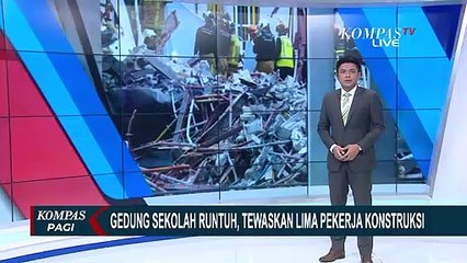 Gedung Sekolah Runtuh di Antwerp Belgia, 5 Pekerja Konstruksi Tewas