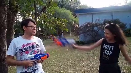 BATALHA DE NERF EP. 2  3 RODADAS COM A DISRUPTOR (INSANO) | Mylla Miluca