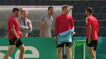 Hazard and De Bruyne Lead Belgium Training Against Finland Match at Euro 2020