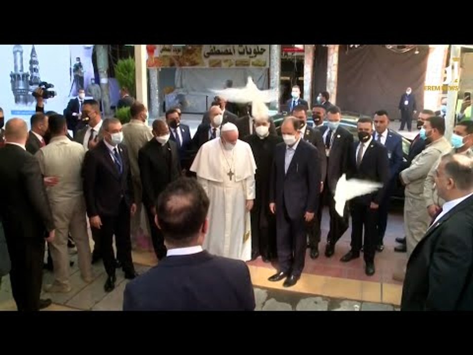البابا فرنسيس يصل النجف للقاء السيستاني #إرم_نيوز