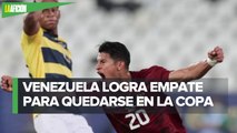 Venezuela rescata empate agónico ante Ecuador y sigue con vida en la Copa América
