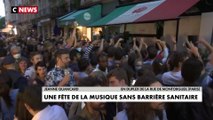 Fête de la musique : des rassemblements sans gestes barrières rue Montorgueil à Paris
