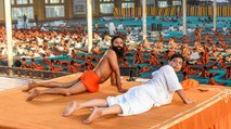 Baba Ramdev leads hundreds in Yoga Day event