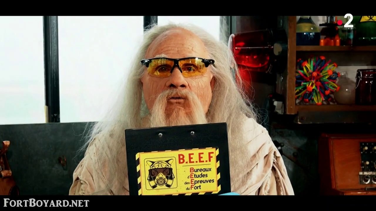 Fort Boyard 2021 : introduction de l'épreuve du "B.E.E.F." avec le Père fouras